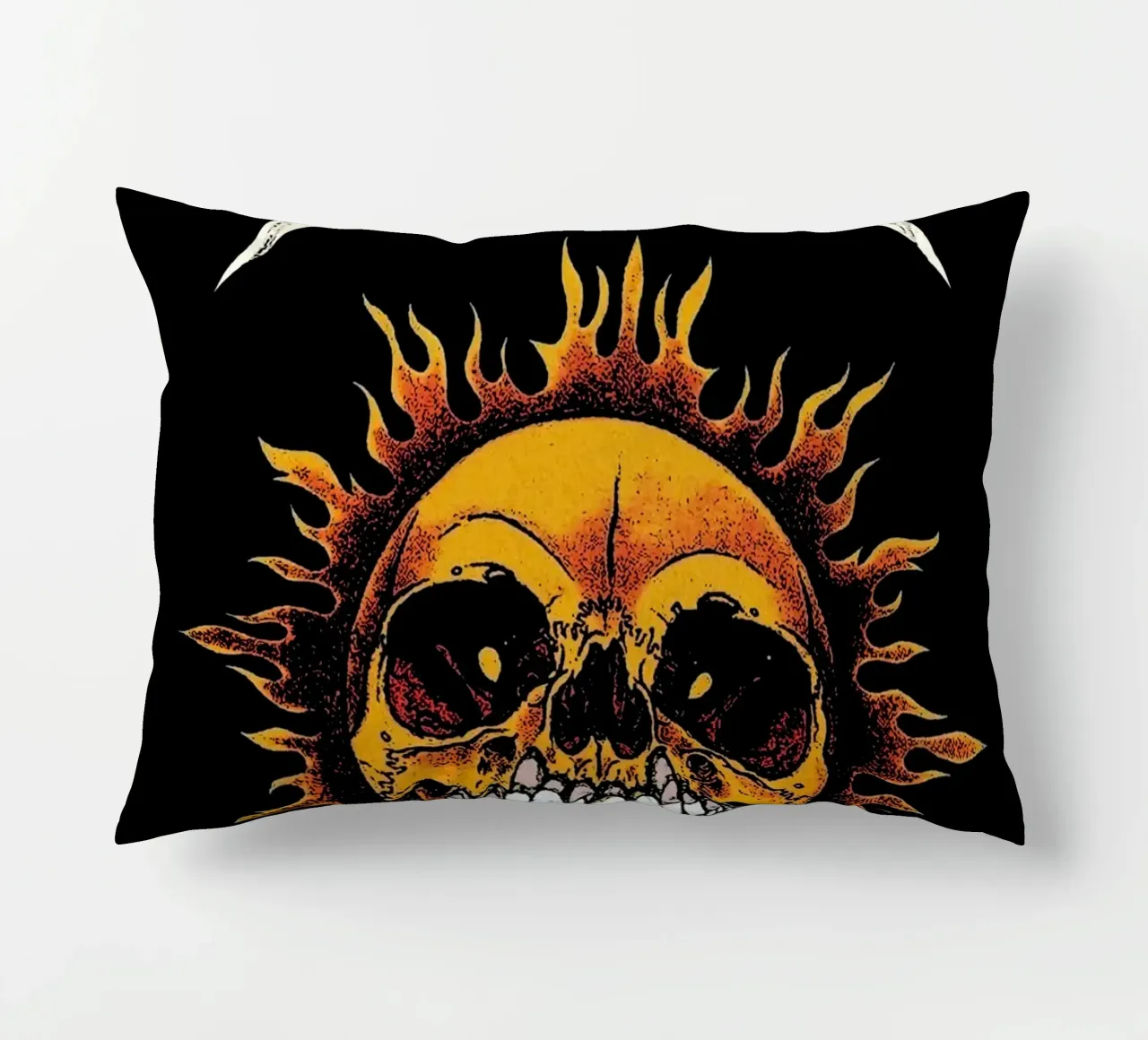 Metallischer Kopf Sonnenschein Kunst Kissen von music soul