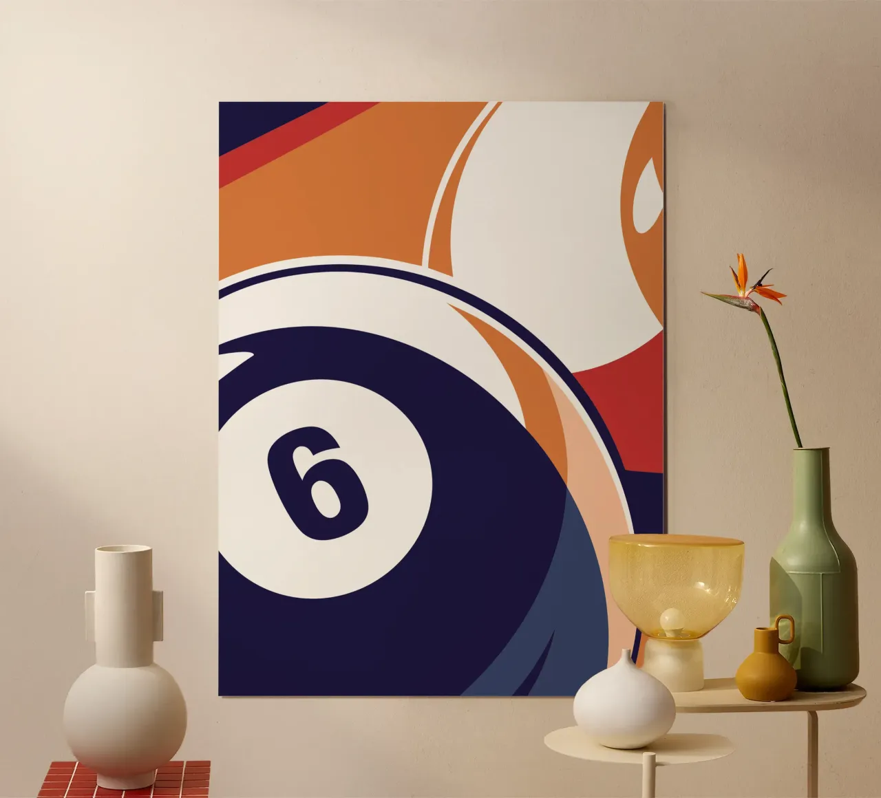 Dettagli sulle palle da biliardo poster con telaio in legno da STORE PRESENCE
