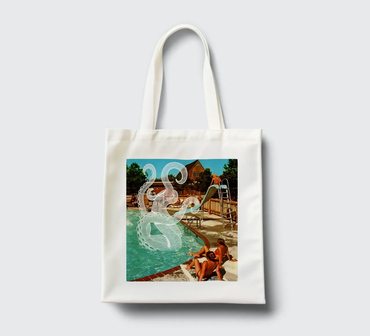 Octopus Splash borsa in juta da MsGonzalez