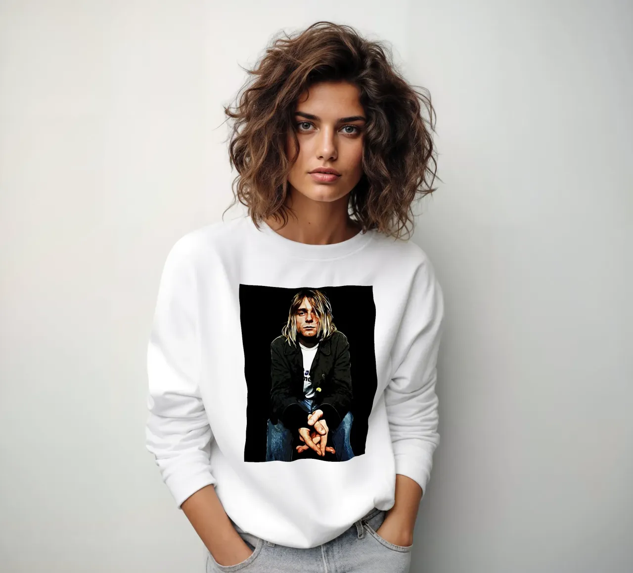 Nirvana Kurt Cobain 4 Art felpa da music soul
