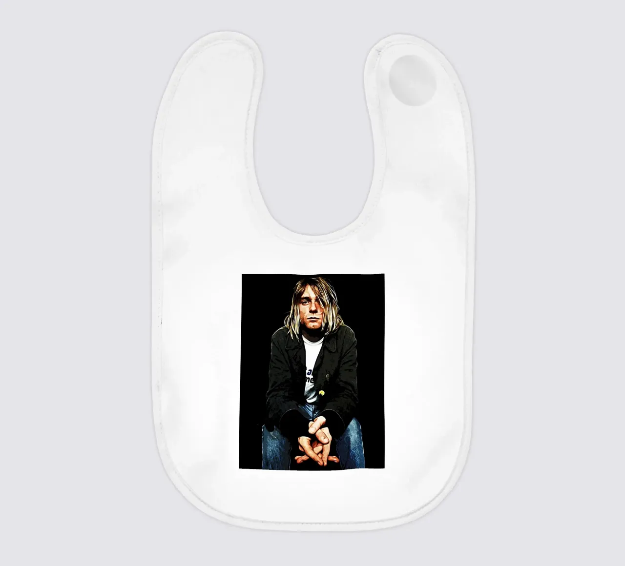 Nirvana Kurt Cobain 4 Art bavaglino da music soul