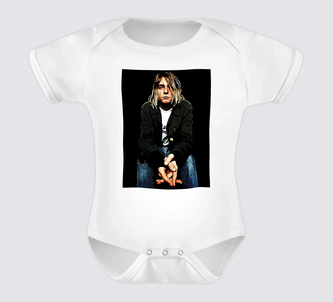 Nirvana Kurt Cobain 4 Art body neonato maniche corte da music soul
