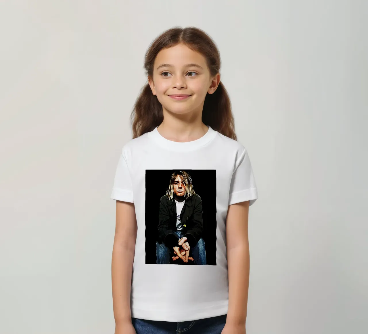 Nirvana Kurt Cobain 4 Art t-shirt enfant de music soul
