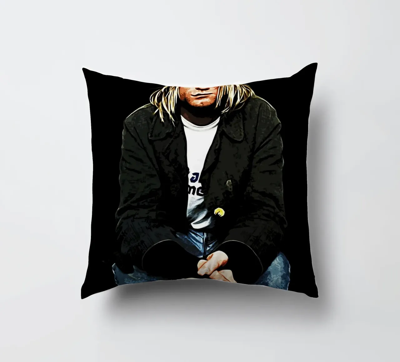 Nirvana Kurt Cobain 4 Art cuscino da music soul