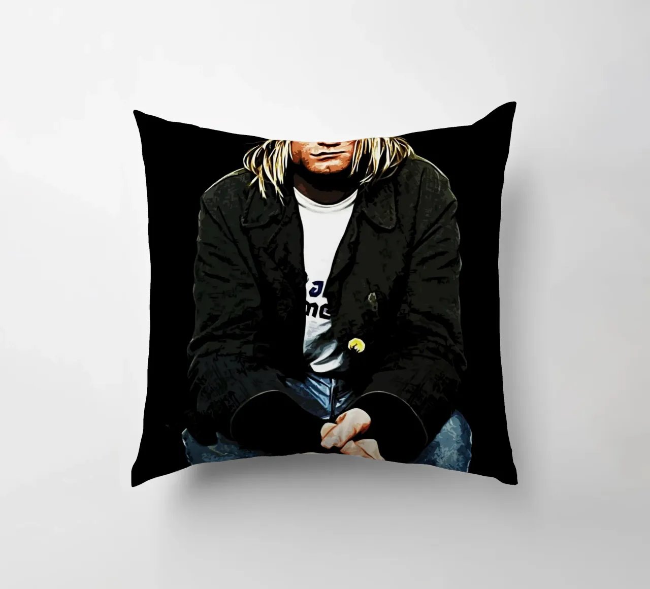 Nirvana Kurt Cobain 4 Art cuscino da music soul