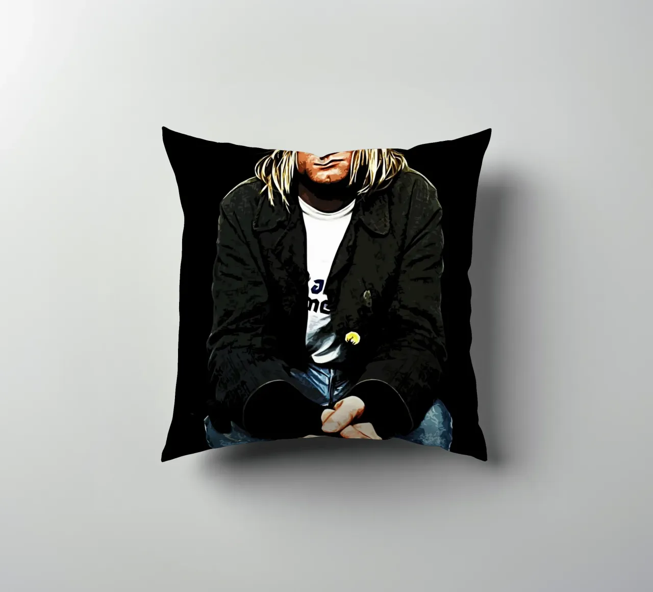 Nirvana Kurt Cobain 4 Art cuscino da music soul
