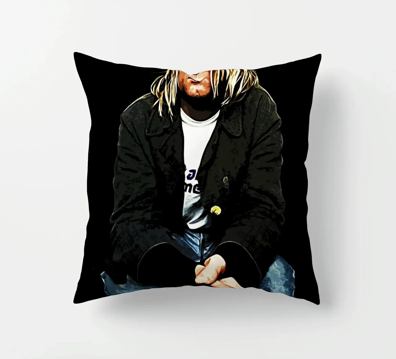 Nirvana Kurt Cobain 4 Art cuscino da music soul