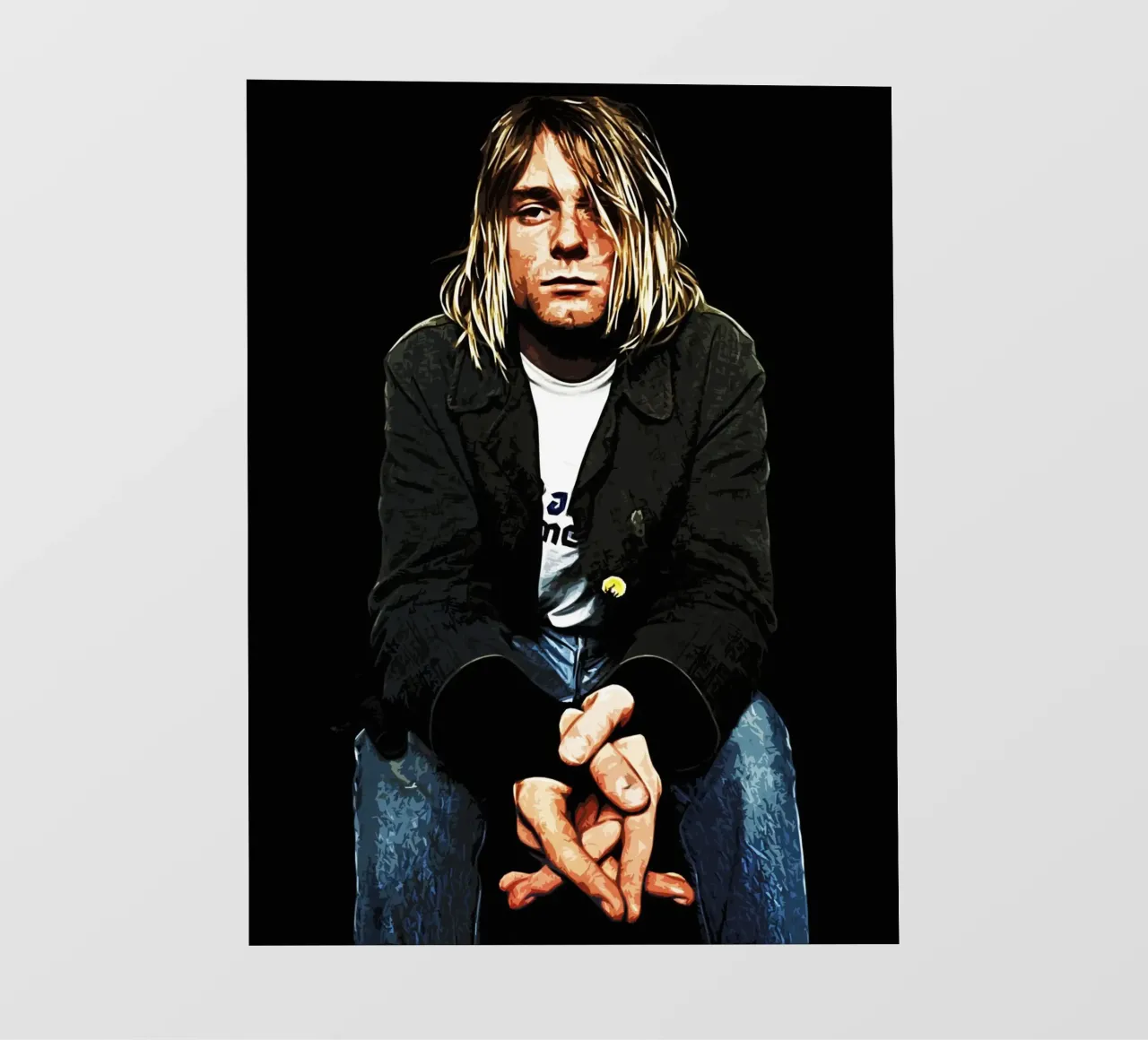 Nirvana Kurt Cobain 4 Art pellicola backlit da music soul