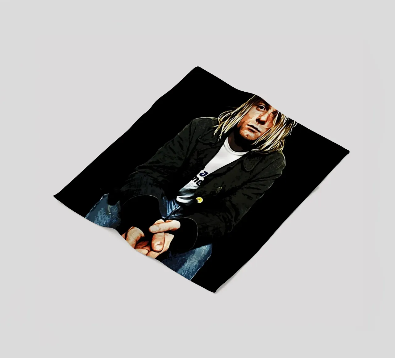 Nirvana Kurt Cobain 4 Art coperta in pile da music soul