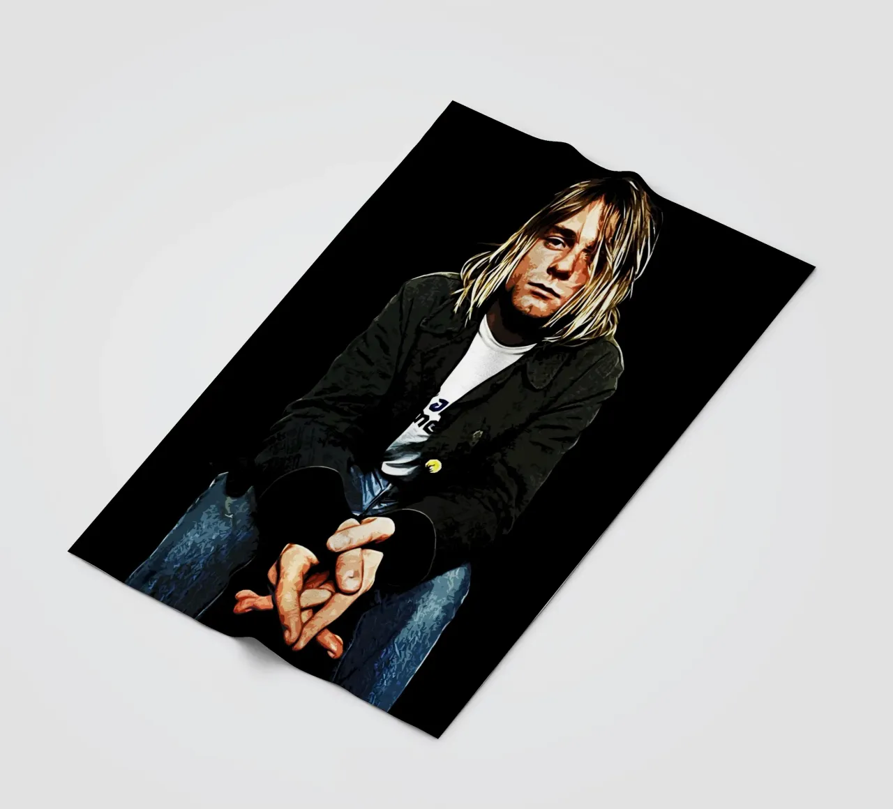 Nirvana Kurt Cobain 4 Art coperta in pile da music soul