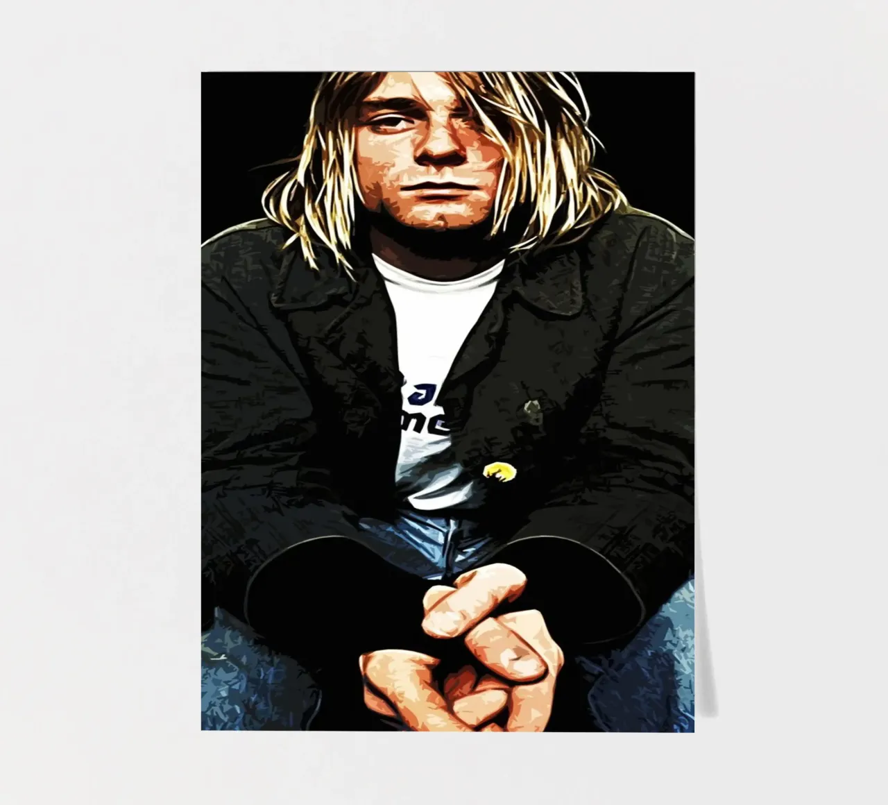 Nirvana Kurt Cobain 4 Art sticker sheet by music soul