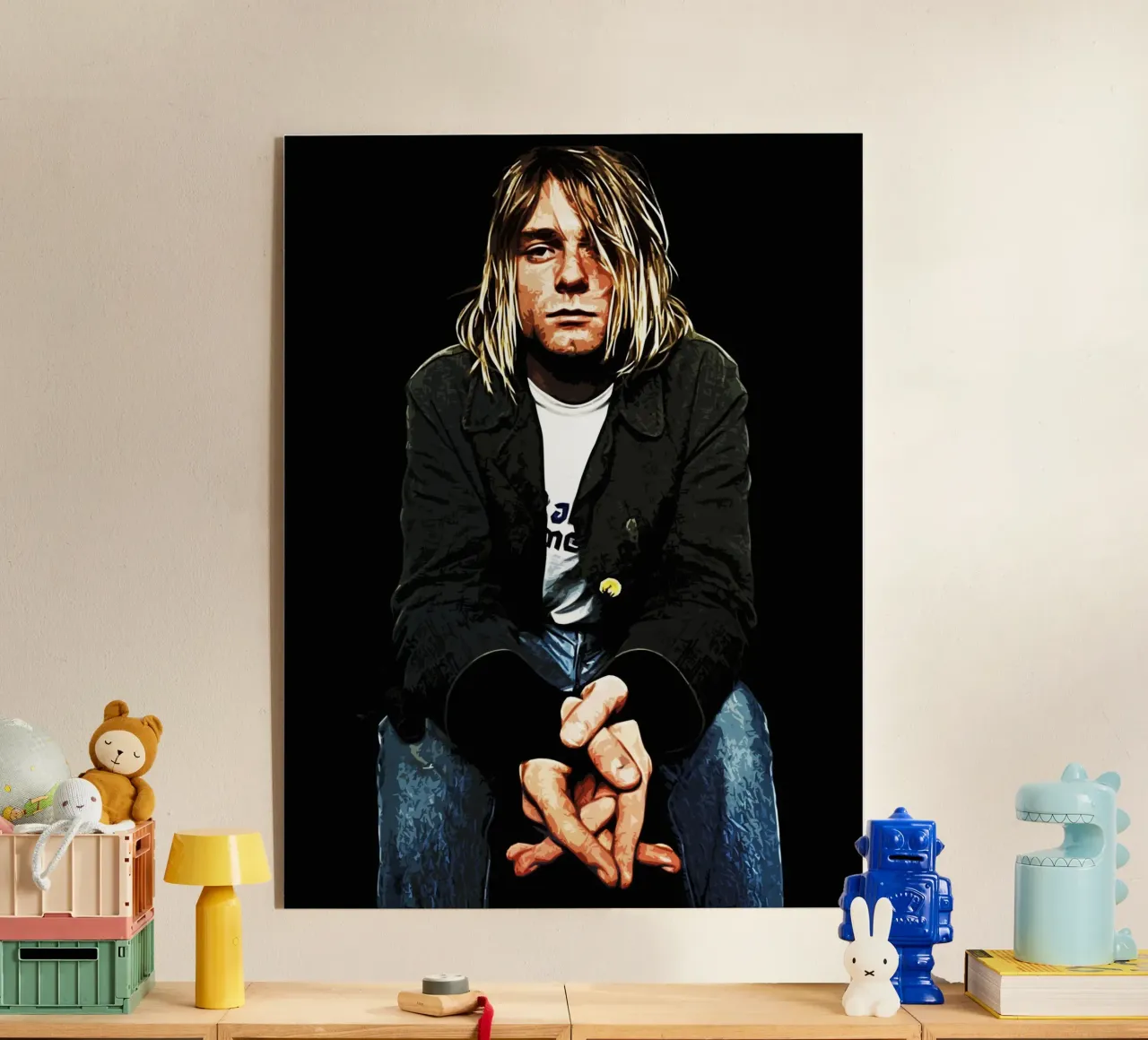 Nirvana Kurt Cobain 4 Art plexiglass da music soul