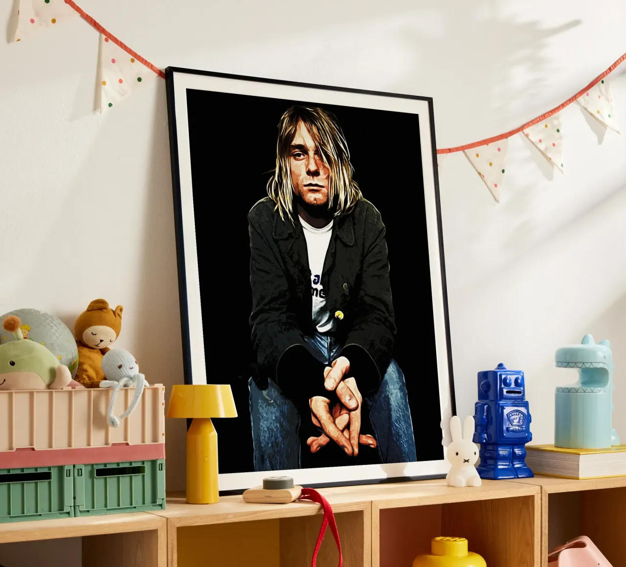 Nirvana Kurt Cobain 4 Art carta hahnemühle da music soul