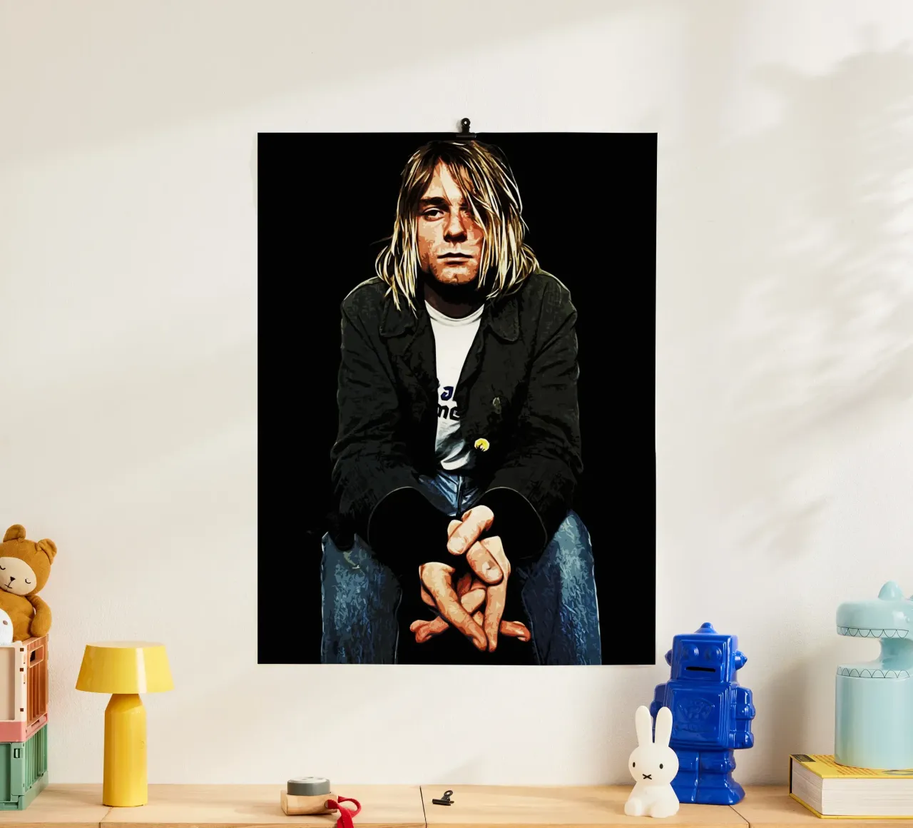 Nirvana Kurt Cobain 4 Art carta hahnemühle da music soul