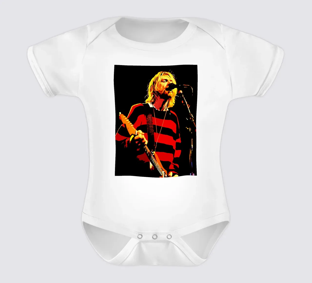 Nirvana kurt cobain 3 Kunst babyrompertje korte mouwen van music soul