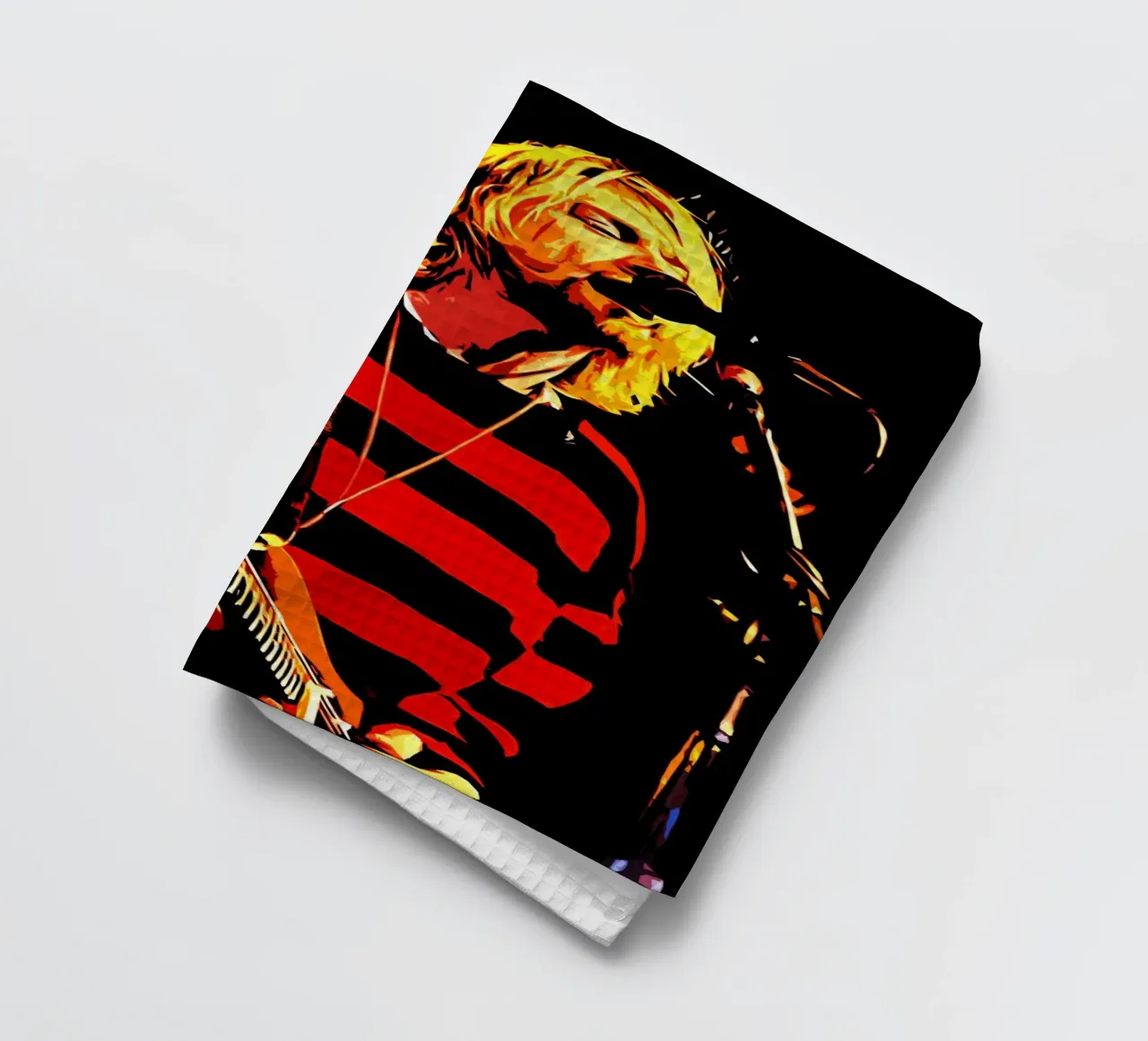 Nirvana kurt cobain 3 Kunst theedoek van music soul
