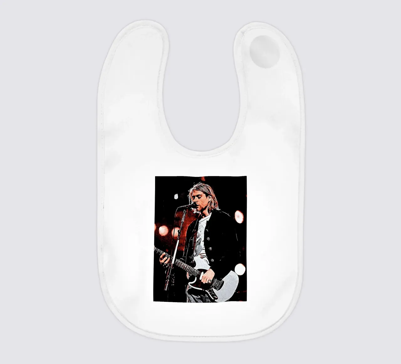 Nirvana kurt cobain 1 Kunst Babylätzchen von music soul