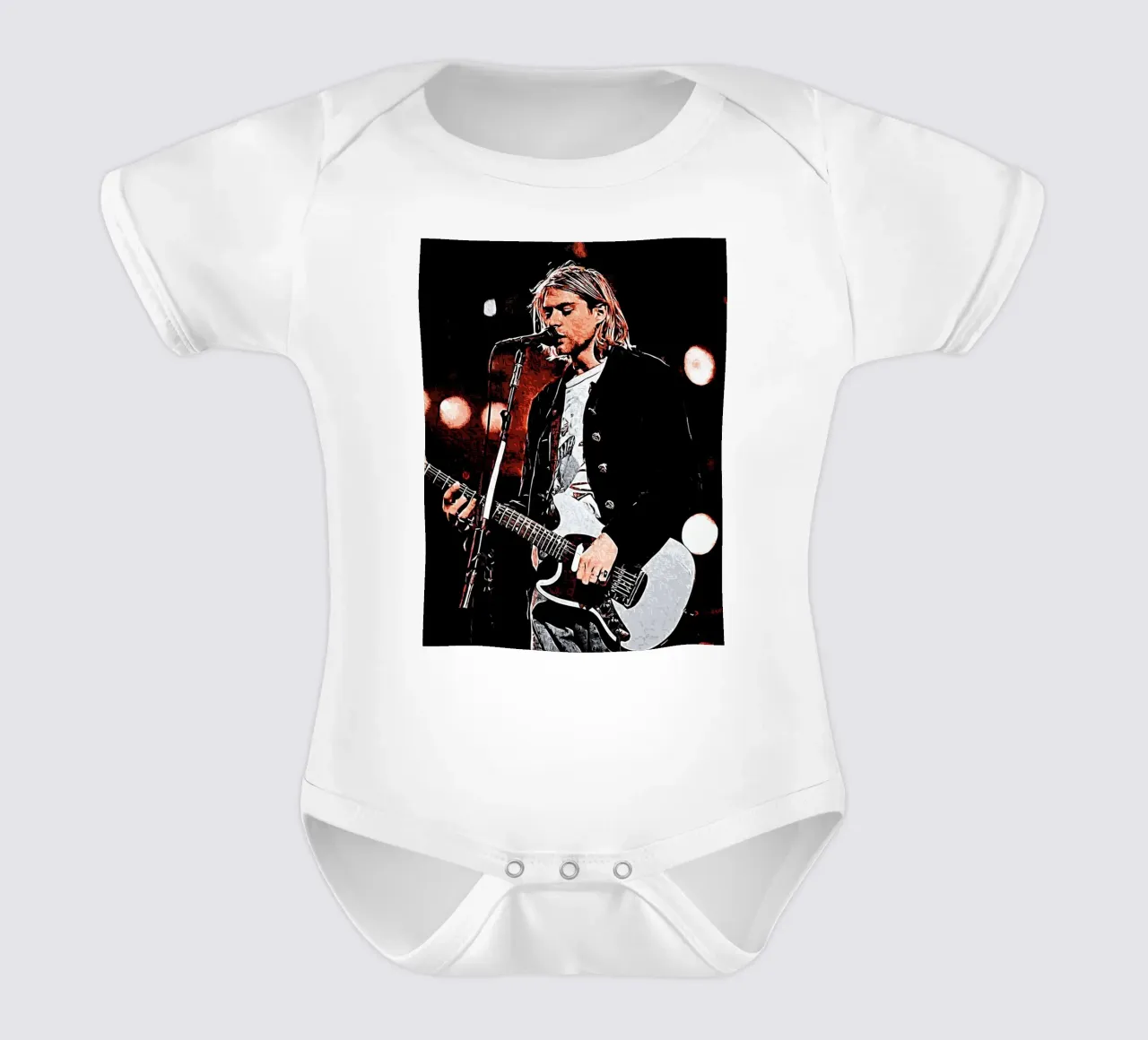 Nirvana kurt cobain 1 Arte body neonato maniche corte da music soul