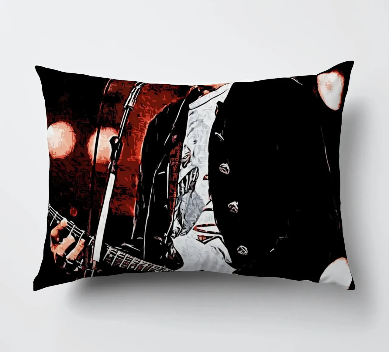 Nirvana kurt cobain 1 Art decorative cushion by music soul