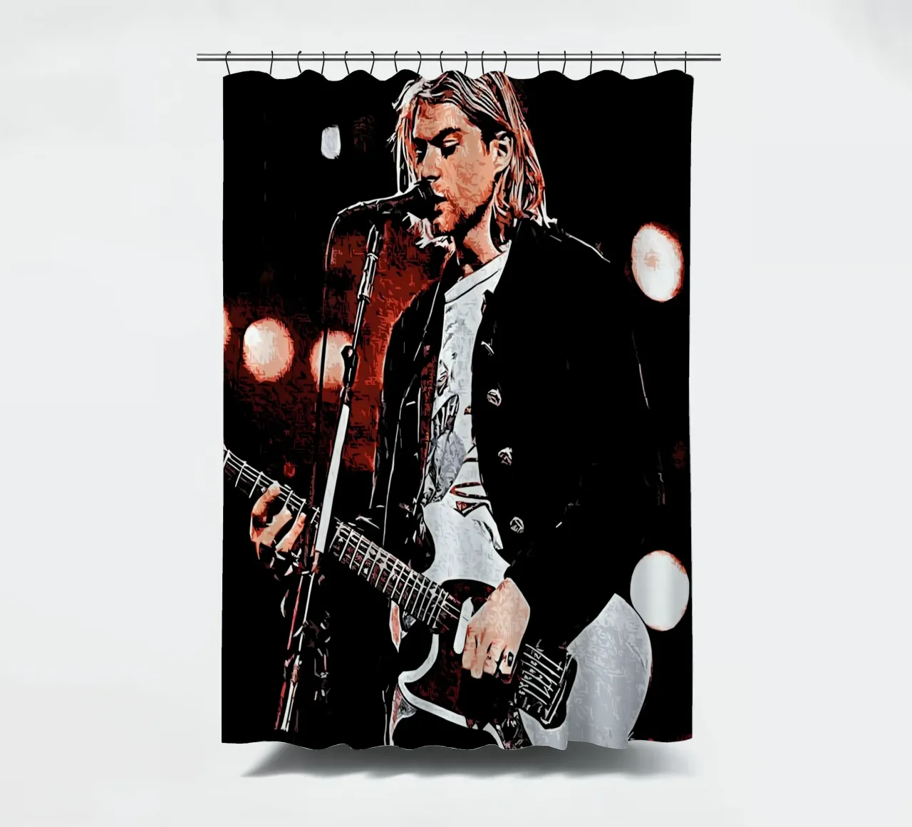 Nirvana kurt cobain 1 Arte tenda da doccia da music soul