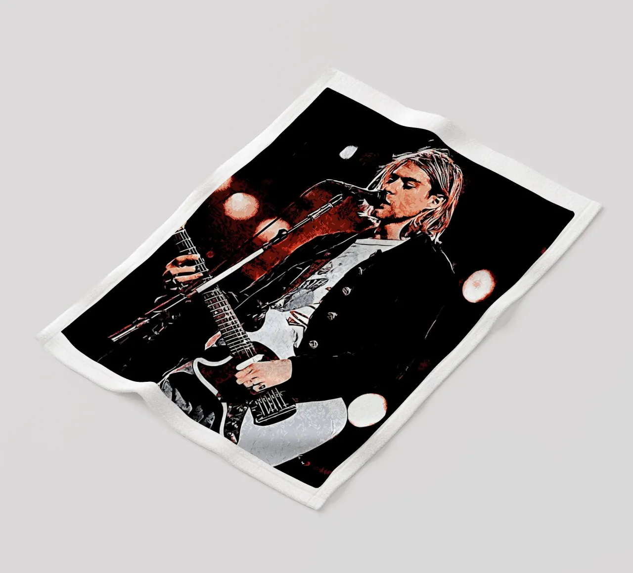 Nirvana kurt cobain 1 Kunst Fleecedecke von music soul