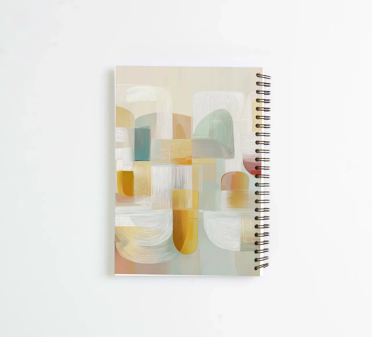 Abstract forms spiral notebook by Pictura