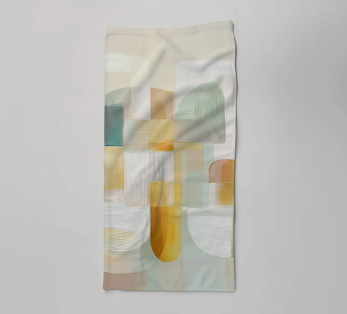 Abstracte vormen badhanddoek van Pictura