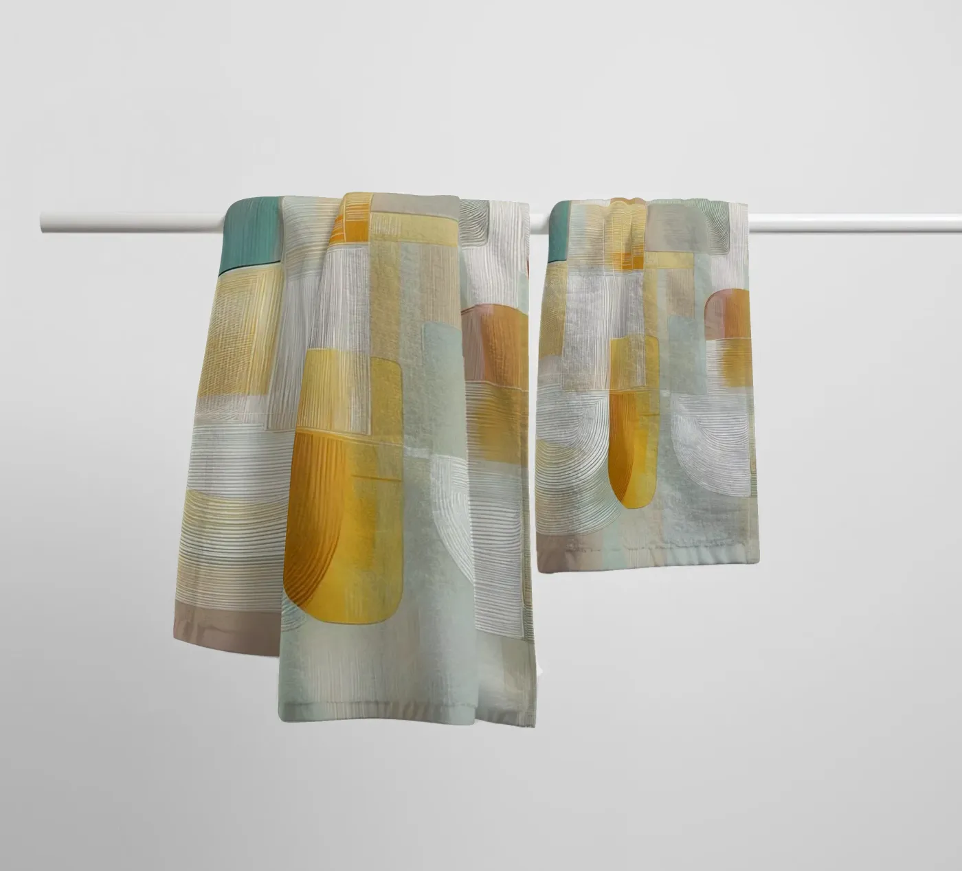 Abstracte vormen badhanddoek van Pictura