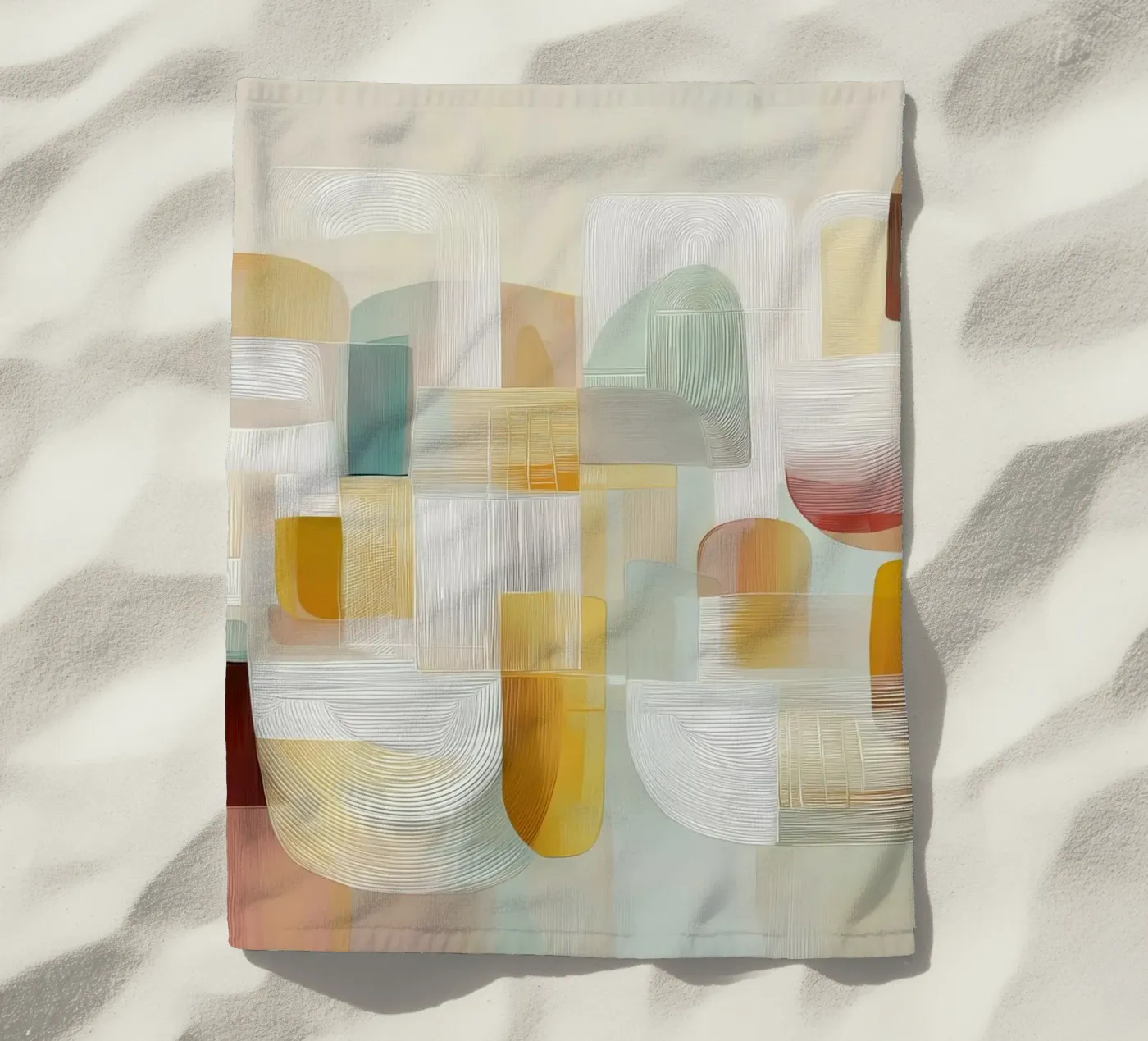 Formes abstraites serviette de plage de Pictura