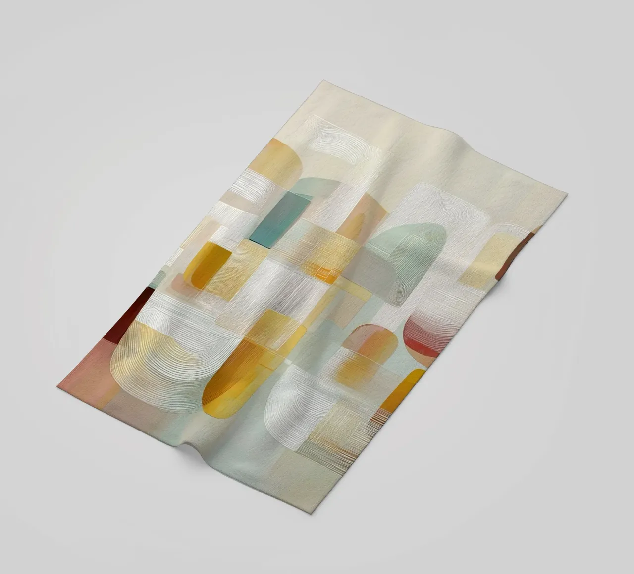 Abstrakte Formen Strandtuch von Pictura