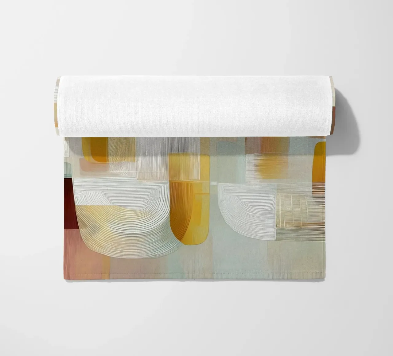 Abstrakte Formen Strandtuch von Pictura