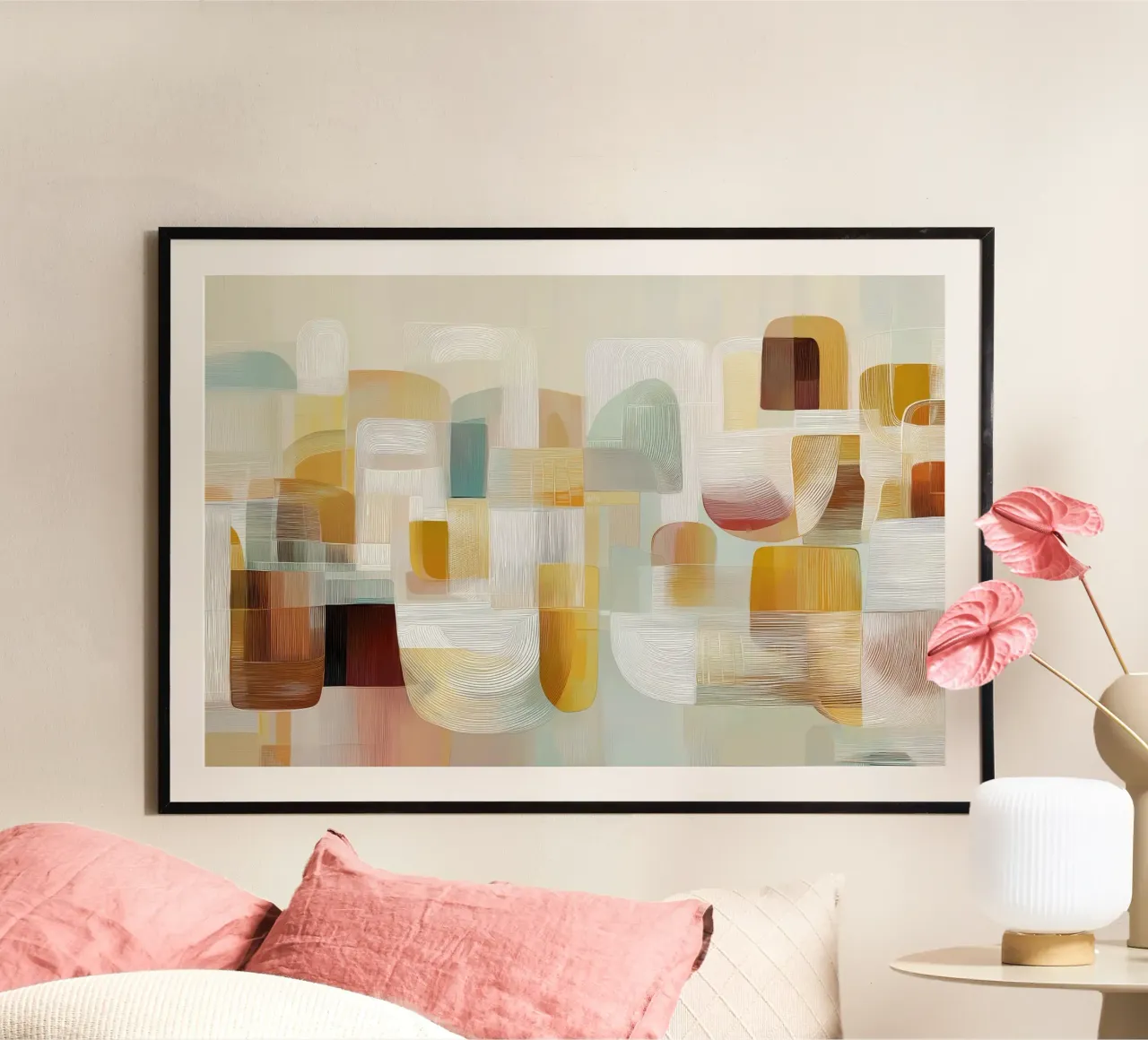 Abstract forms poster by Pictura