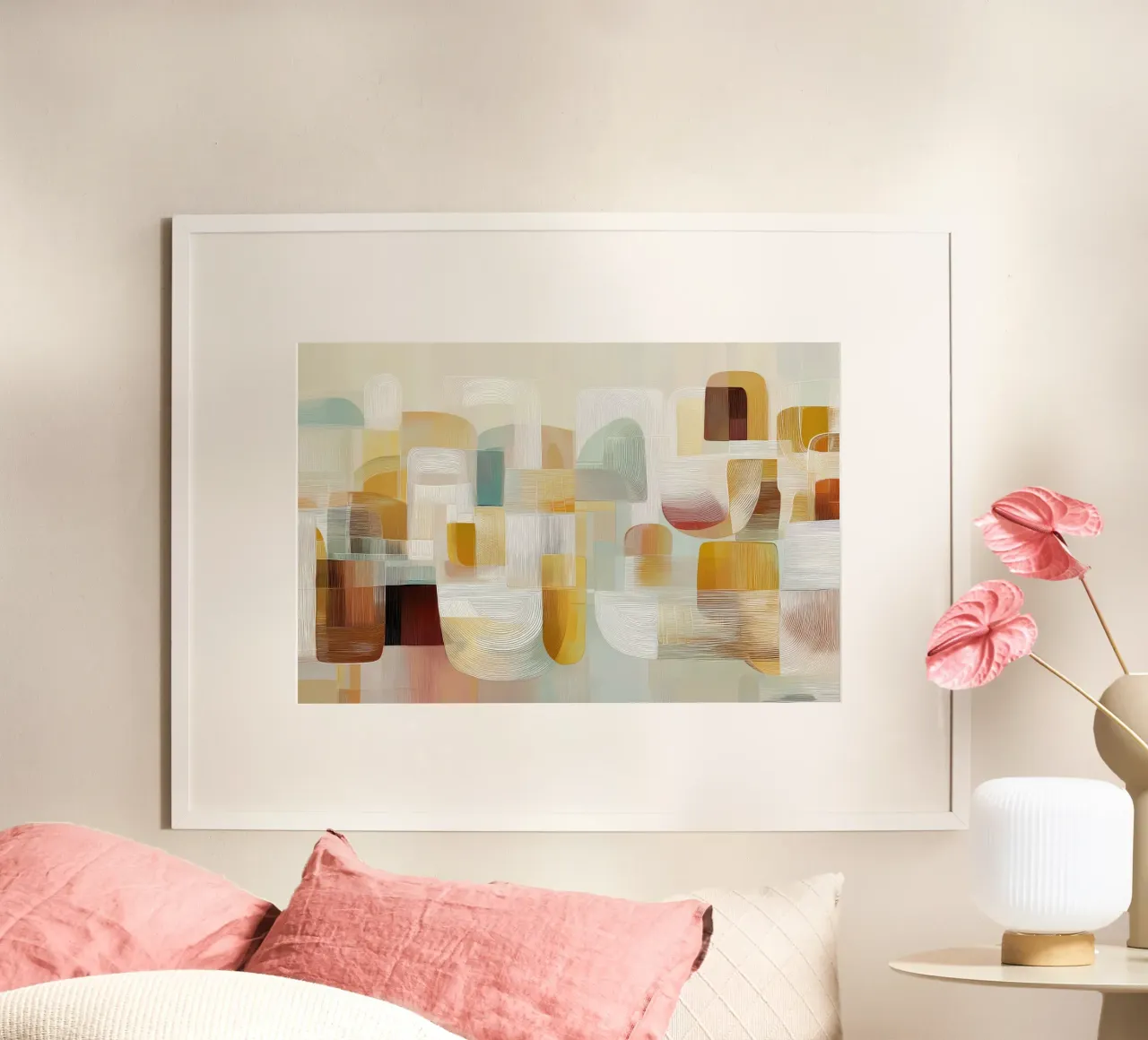 Abstract forms poster by Pictura