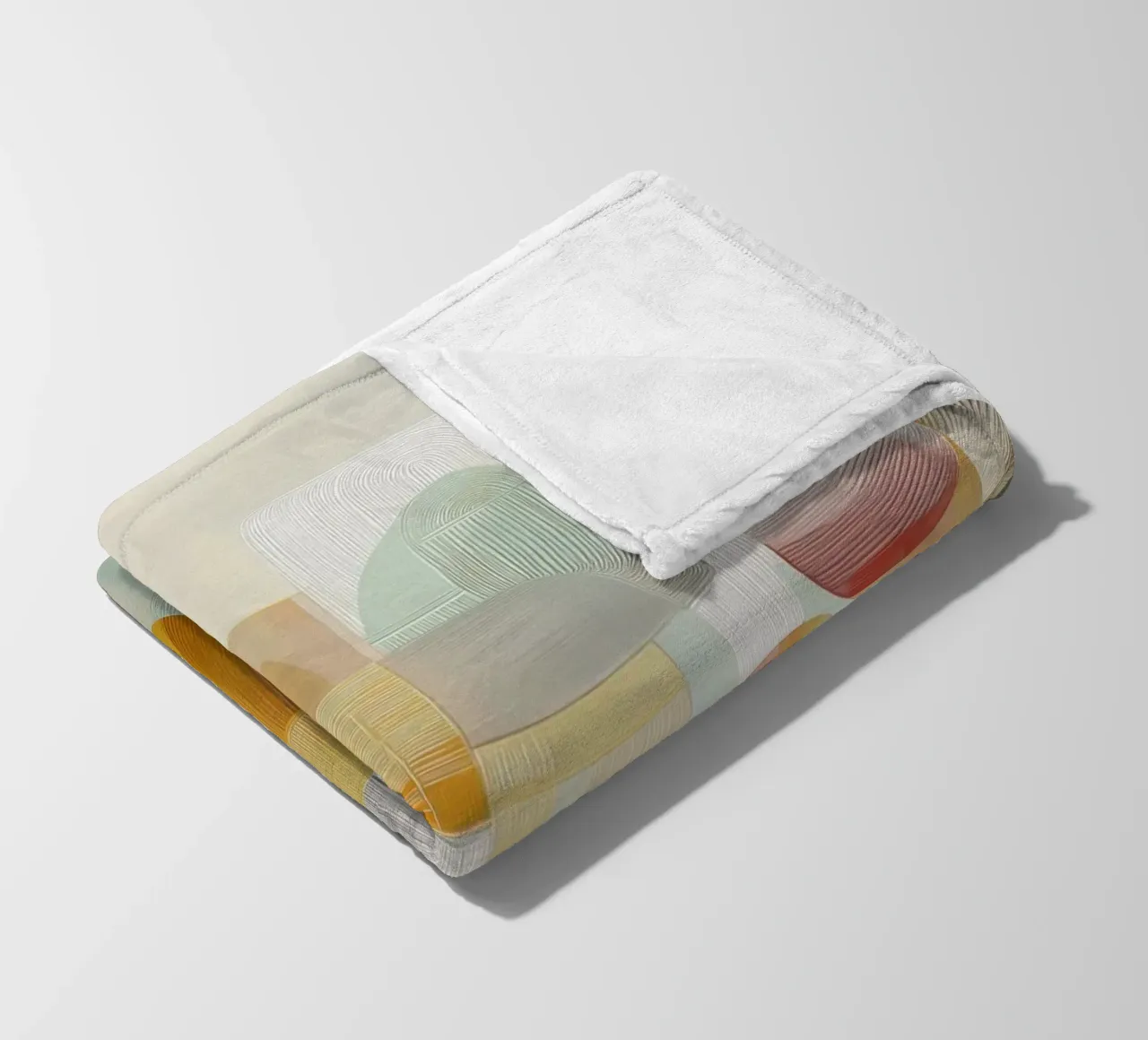 Abstract forms fleece blanket by Pictura