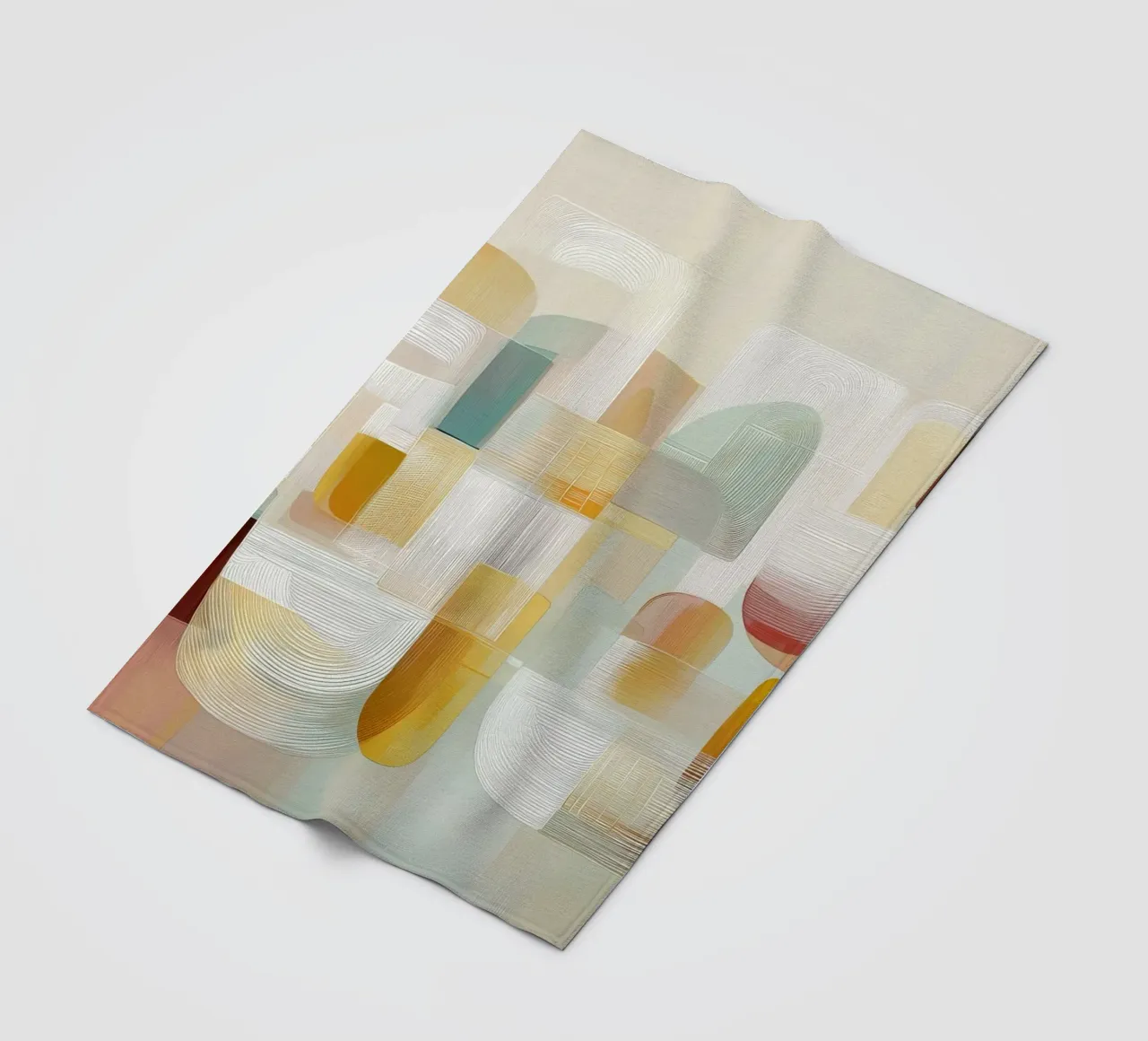 Abstract forms fleece blanket by Pictura
