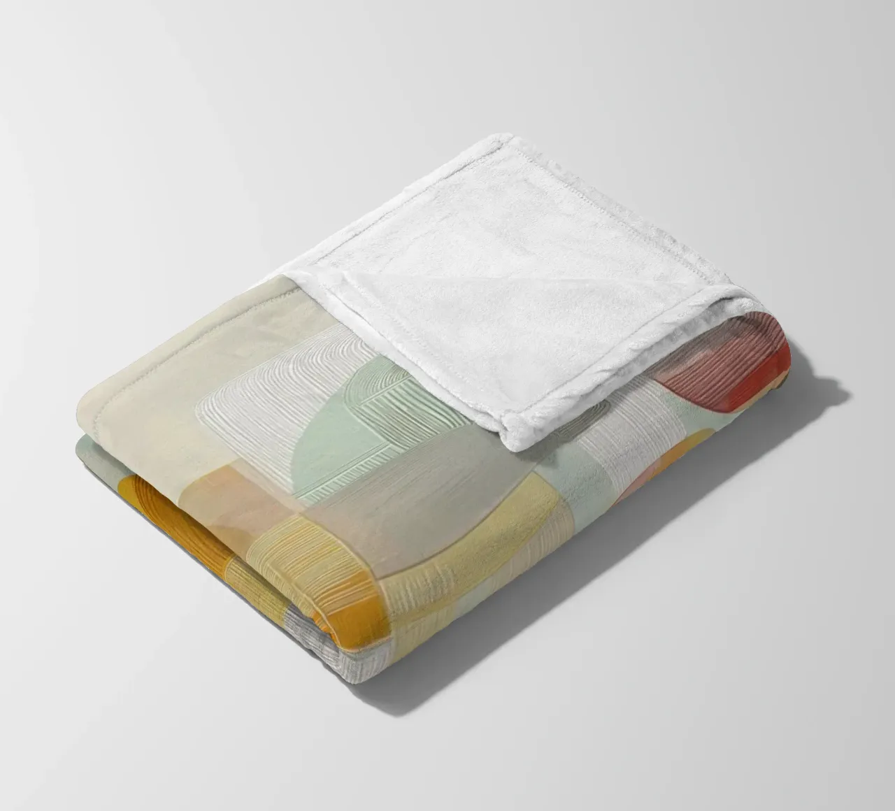 Abstract forms fleece blanket by Pictura