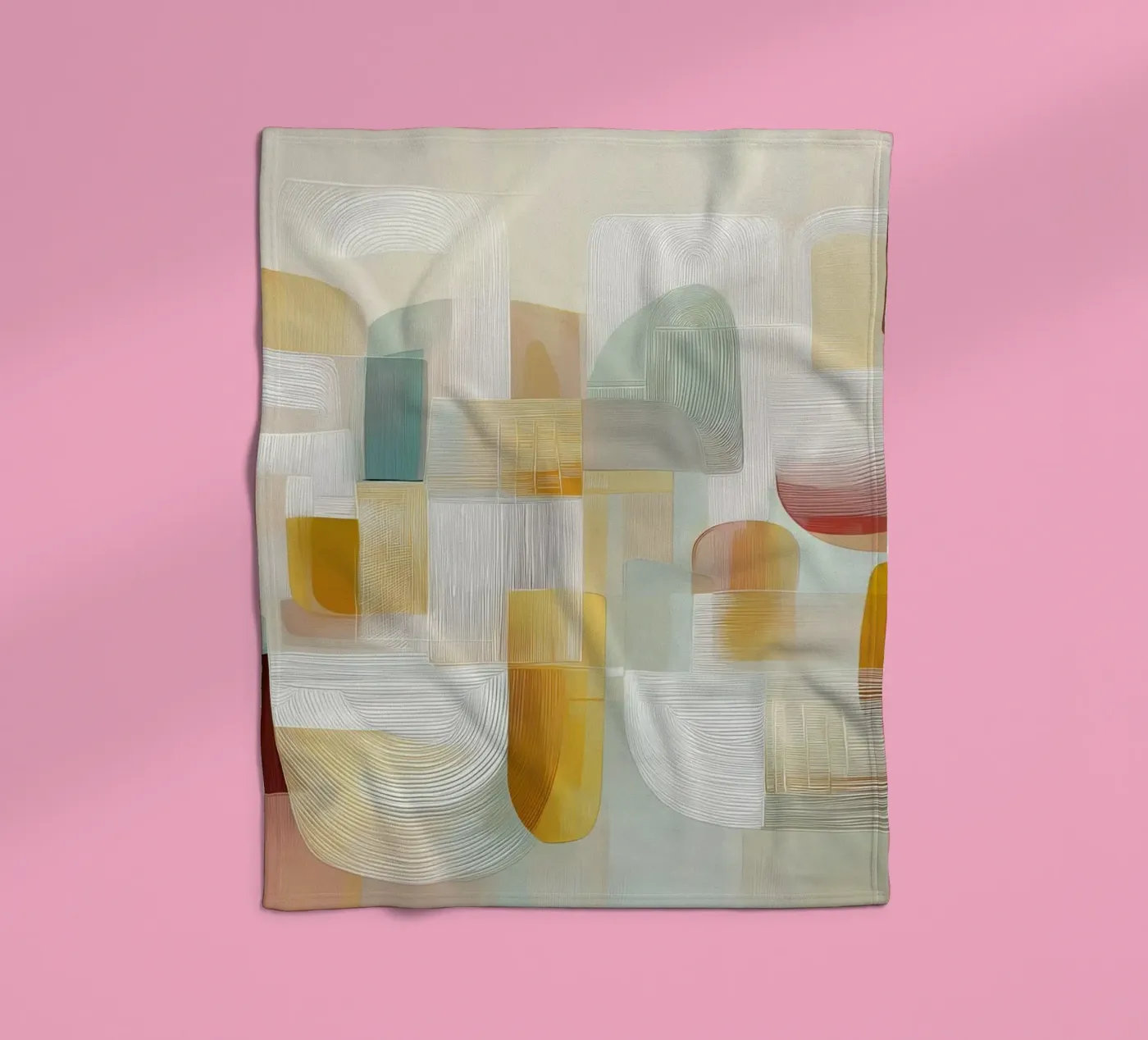 Abstract forms fleecedeken van Pictura