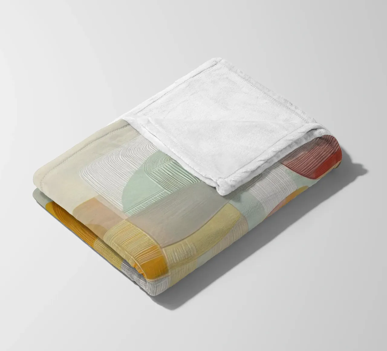 Abstract forms fleece blanket by Pictura