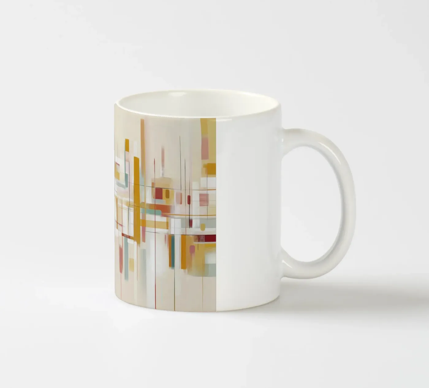 Abstract forms ceramic mug by Pictura