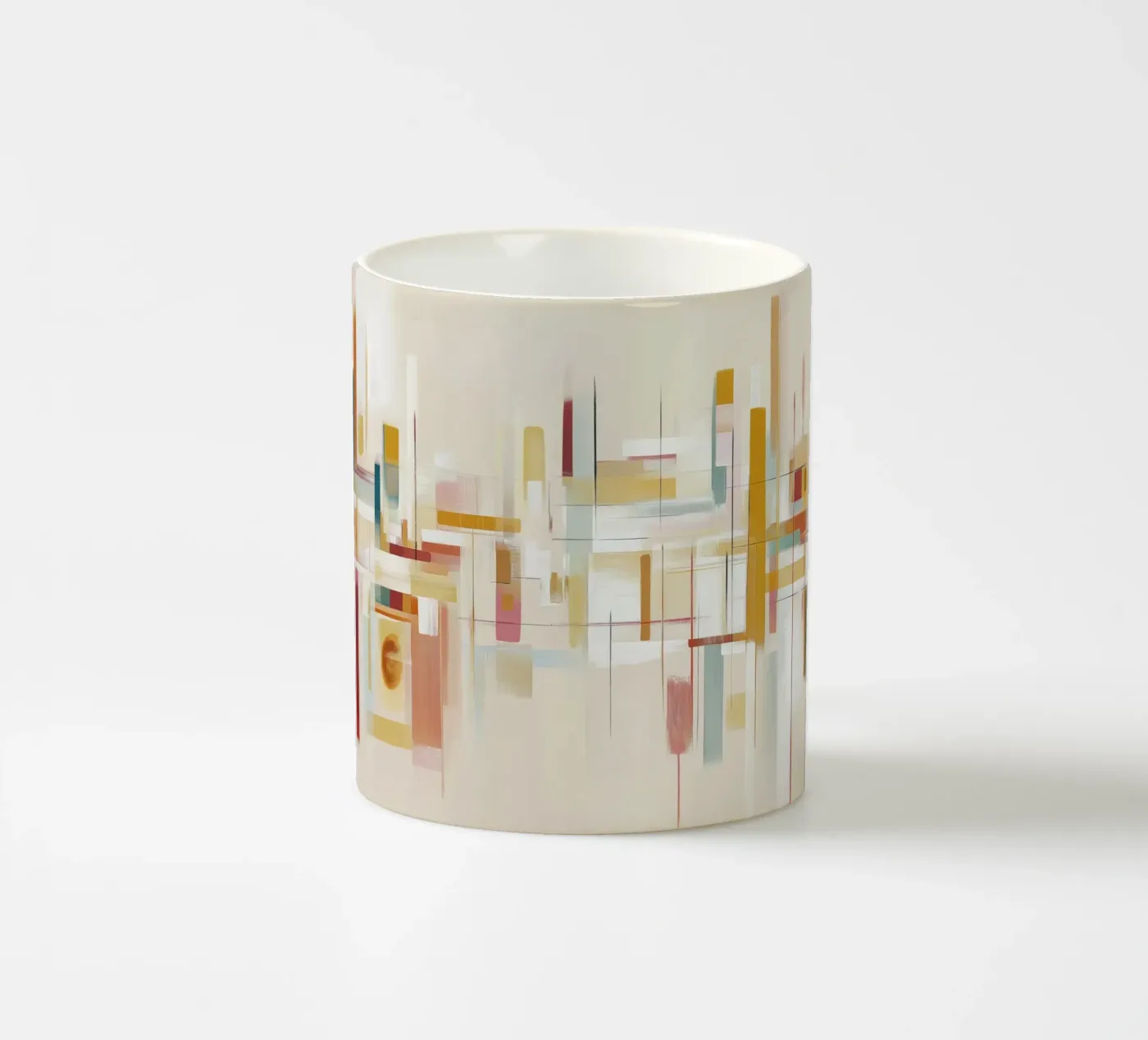 Abstract forms ceramic mug by Pictura