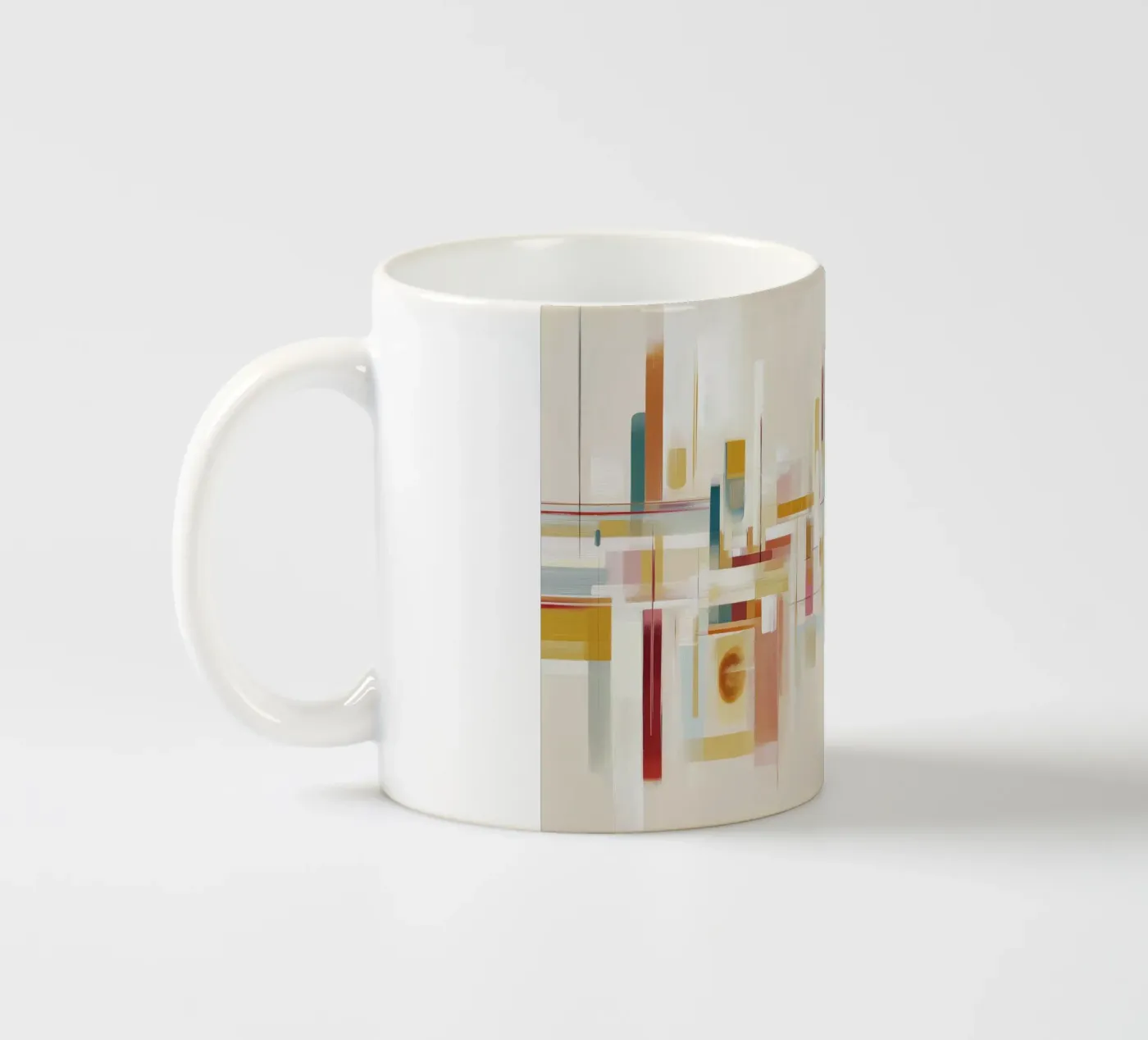 Abstract forms ceramic mug by Pictura