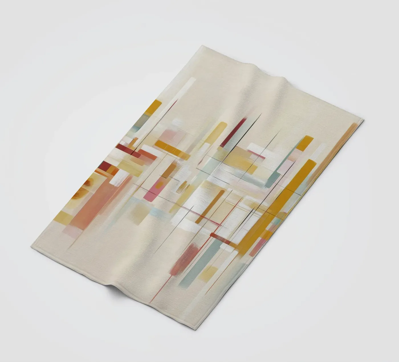 Abstract forms fleece blanket by Pictura