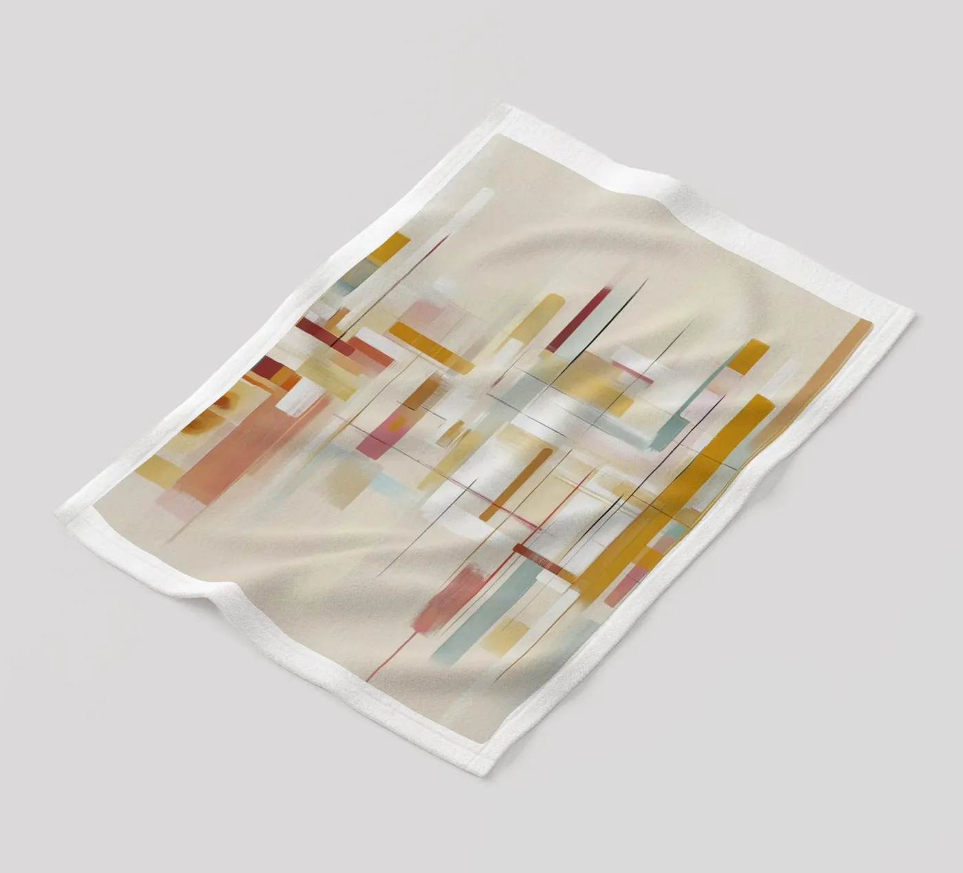 Abstract forms fleece blanket by Pictura