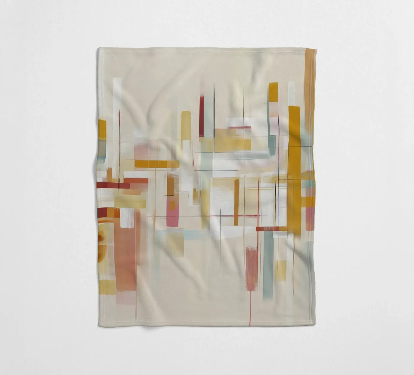 Abstract forms fleece blanket by Pictura
