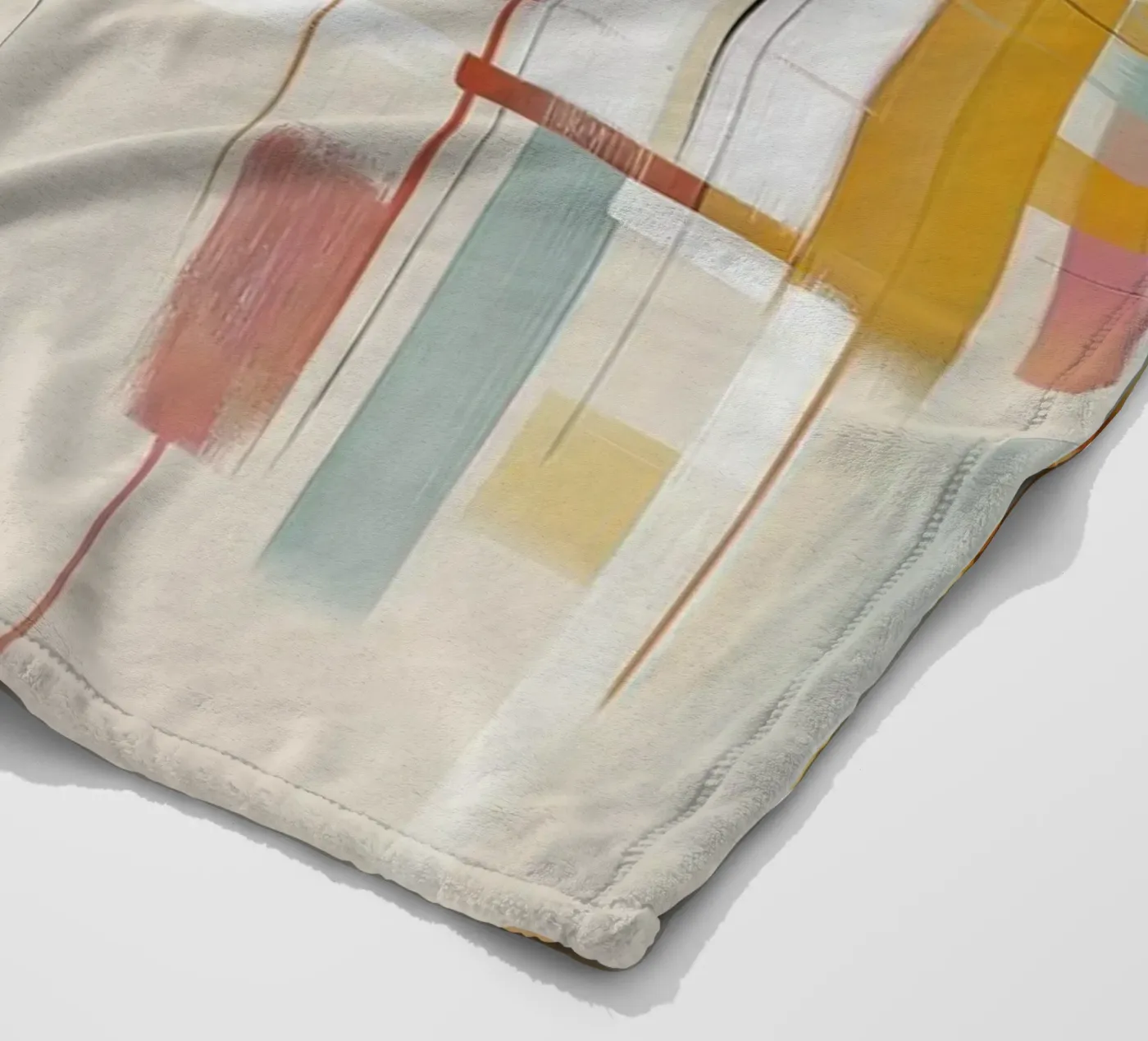 Abstract forms fleece blanket by Pictura