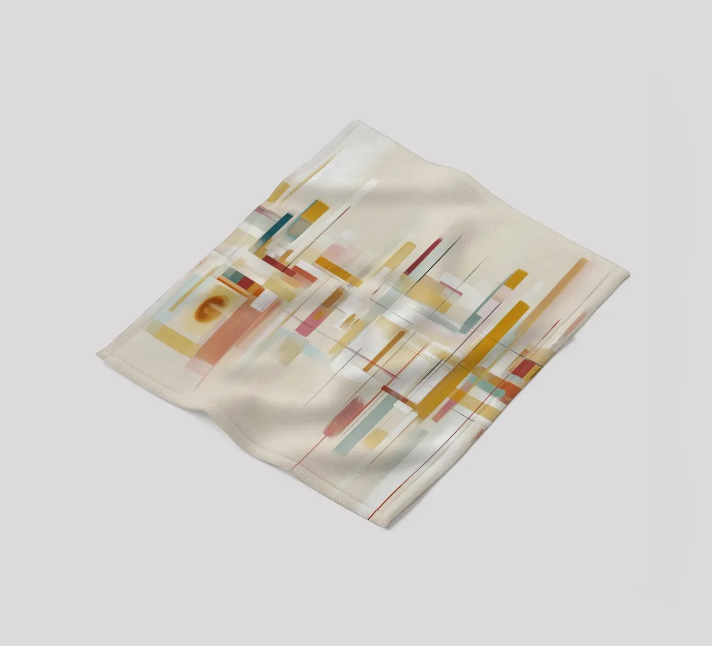 Abstract forms fleece blanket by Pictura