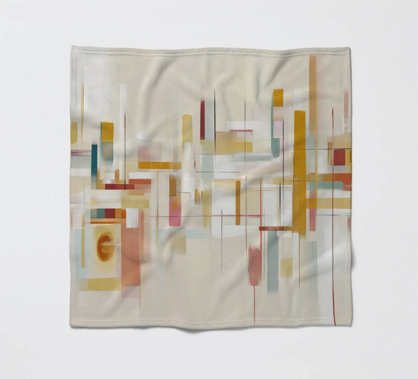 Abstract forms fleece blanket by Pictura