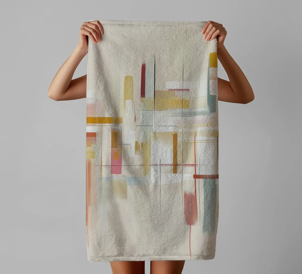 Abstract forms towel by Pictura