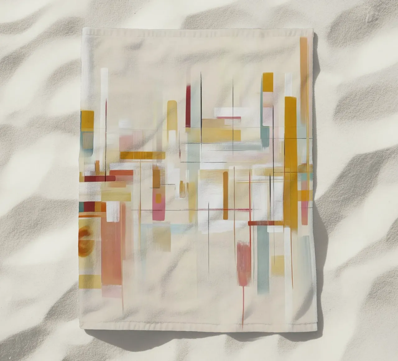 Abstract forms Strandtuch von Pictura