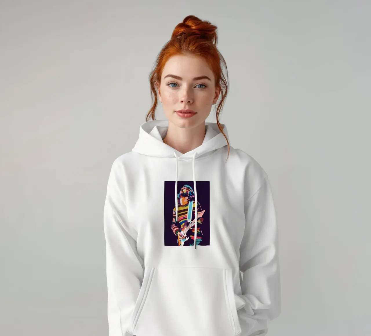 Eric Clapton pop art felpa con cappuccio da Hantamrata